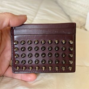 Christian Loubuiton Spike Cardholder